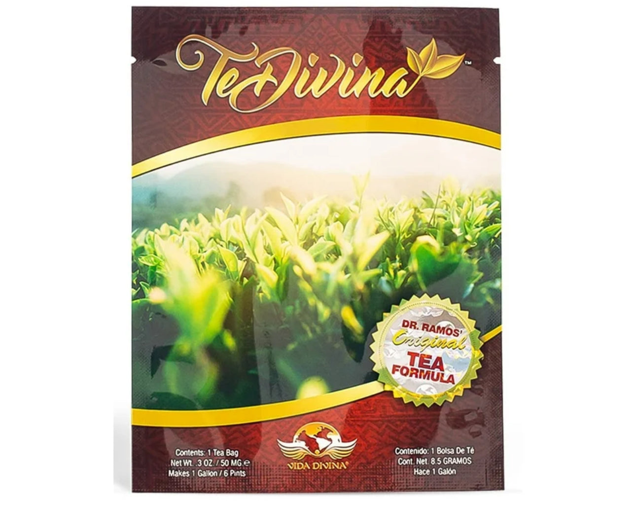 Té Divina Vida Divina – Té Herbal Detox Natural | 12 Sobres | Apoyo Digestivo y Bienestar